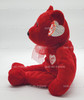 Ty Beanie Buddy Secret the Valentine's Bear Plush with FACTORY STITCHING EROR