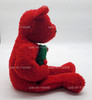 Ty Beanie Buddy 2006 Holiday Teddy Holding Wreath Plush