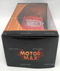 Motormax 1958 Corvette Red Convertible Die Cast Vehicle 1:18 Scale On Base