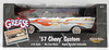 American Muscle 1957 Chevy Custom White Die Cast Vehicle ERTL Collectibles 2001