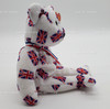 Ty Beanie Baby Jack the Bear with Black Nose UK Flags Plush 2003