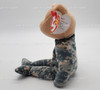 Ty Beanie Baby Salute the Bear Camo Plush 2006