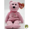 Ty Beanie Baby Baby Girl the Bear Pink Plush with Pink Ribbon 2002