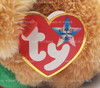 Ty Beanie Buddy 2003 Holiday Teddy Bear with Green Scarf Plush