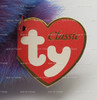 Ty Classics Purplebeary the Bear with Silver Ribbon Plush