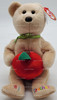 Ty Beanie Baby #1 Teacher the Bear Holding Apple Plush 2005