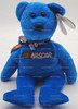 Ty Beanie Baby Racer the Blue NASCAR Bear Plush