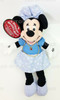 Disney Store January Birthstone Necklace Minnie Mouse 8" Bean Bag Plush NWT