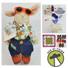 Hoppy VanderHare Hit The Road The Bearstream Trailer W/ 17 Accessories Lot