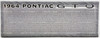 1964 Pontiac GTO Silver Metal Die Cast Car Sun Star 01821