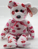 Ty Beanie Baby Kissy the Bear Valentine's Day Plush 2003