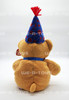 Ty Beanie Buddy Laughter the Bear Blue Party Hat with Red Dots Plush 2000