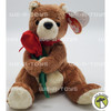 Ty Beanie Baby Always the Bear Holding Red Rose Plush