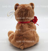 Ty Beanie Baby Always the Bear Holding Red Rose Plush