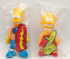 The Simpson's Bart & Lisa 8 Inch Plush Dolls Set 1990 Burger King