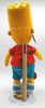 The Simpsons Bart Simpson Plush Doll on Stand 12 Inches Tall 2002 Applause 44666