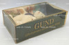 Gund Christmas Collectible 1991 White Bear 9 Inch Teddy Bear Plush With Scarf