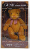 Gund Golden Honey Collectors Bear 1996 Teddy Bear Plush With Plaid Bow Tie
