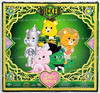 Care Bears x Wicked Love-a-Lot Bear as Glinda & Good Luck Bear as Elphaba 2pk