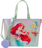 The Little Mermaid Ariel, Flounder, and Sebastian Tote Bag Loungefly