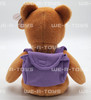Ty Beanie Baby Books the Bear Back to School Purple Backpack Version Plush