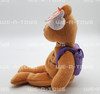 Ty Beanie Baby Books the Bear Back to School Purple Backpack Version Plush