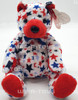 Ty Beanie Baby Red the Bear Plush Independence Day 2003