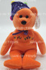Ty Beanie Baby Happy Birthday the Bear with Jester Hat Plush 2005
