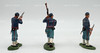 W Britain American Civil War Regiments 72nd Pennsylvania Zouaves 3 Figurine Set