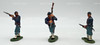 W Britain American Civil War Regiments 72nd Pennsylvania Zouaves 3 Figurine Set