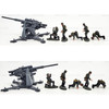 World War II Artillery German 88MM Flak Gun and Crew W Britain Ertl 17246