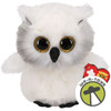 Ty Beanie Boos Austin the Owl White Plush