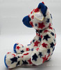 Ty Beanie Buddy Blue the Bear with Blue and Red Stars Plush 2004