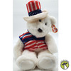 Ty Beanie Buddies Sam the Bear Plush White Version 2005