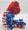 TY Beanie Buddies Liberty the Bear Patriotic Teddy with Red Head Plush 2003