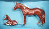 Farm Country Collectible Animals Quarter Horse Stallion with Foal Figures 04130