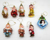 Disney Snow White & The Seven Dwarfs Mercury Glass Christmas Ornaments Set of 8