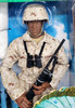 G.I. Joe Marine Paratrooper African American Action Figure 55489 Hasbro 00748