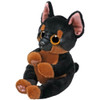 Ty Beanie Bellies Fritz the Dog Rottweiler Plush Small