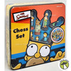 TheSimpsons Chess Set with Laminated Fold-Up Playing Board Cardinal 52971