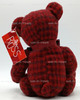 Russ Nelly Bear #4819 Bears From The Past Collection Red & Black Check