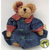 Boyds Bears Bonnie 6 Inch Plush Bear In Denim Dress #913951 JB Bean Series 1999