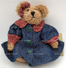 Boyds Bears Bonnie 6 Inch Plush Bear In Denim Dress #913951 JB Bean Series 1999