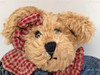 Boyds Bears Bonnie 6 Inch Plush Bear In Denim Dress #913951 JB Bean Series 1999