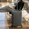 Brookstone Neuer 29" Hardside Checked Spinner Luggage - Charcoal
