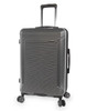 Brookstone Neuer 25" Hardside Medium Checked Spinner Luggage - Charcoal