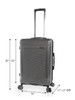 Brookstone Neuer 25" Hardside Medium Checked Spinner Luggage - Charcoal