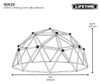 Lifetime Kid's Outdoor 4.5 ft. H x 9 ft. W Dome Climber, Blue and Brown (90939)