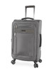 Brookstone Harbour 26" Softside Medium Checked Spinner Luggage, Dark Charcoal