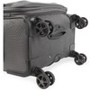 Brookstone Harbour 26" Softside Medium Checked Spinner Luggage, Dark Charcoal